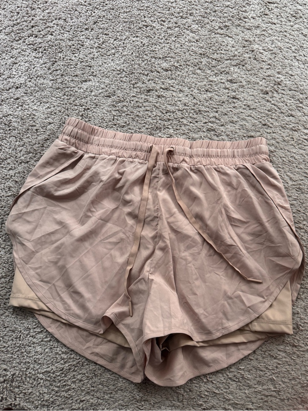 BuffBunny Women's Athletic Drawstring Shorts - Dusty Rose